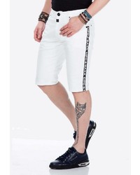 weiße Jeansshorts von Cipo & Baxx
