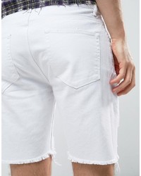 weiße Jeansshorts von Asos