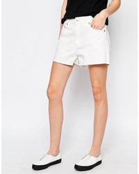 weiße Jeansshorts von Monki