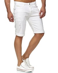 weiße Jeansshorts von Redbridge