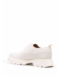 weiße klobige Leder Derby Schuhe von BOSS