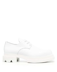 weiße klobige Leder Derby Schuhe von JORDAN LUCA