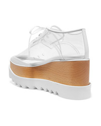 weiße klobige Leder Oxford Schuhe von Stella McCartney