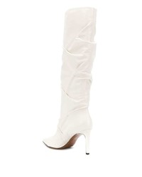 weiße kniehohe Stiefel aus Leder von L'Autre Chose