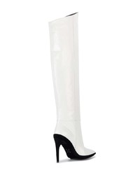 weiße kniehohe Stiefel aus Leder von Off-White