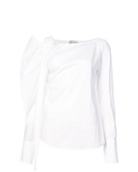 weiße Langarmbluse von Balossa White Shirt