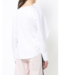 weiße Langarmbluse von Balossa White Shirt