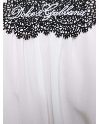 weiße Langarmbluse von Dolce & Gabbana