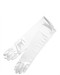 weiße lange Handschuhe