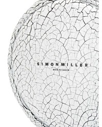 weiße Leder Beuteltasche von Simon Miller