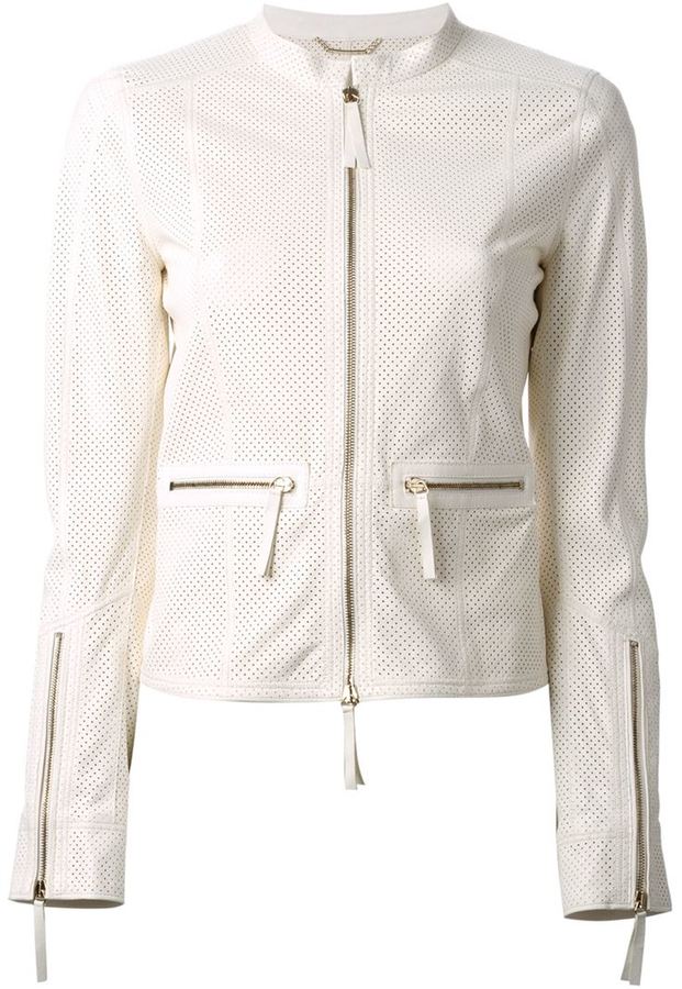 Roberto cavalli clearance leather jacket