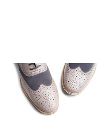 weiße Leder Brogues von SHOEPASSION