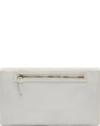 weiße Leder Clutch von MCQ