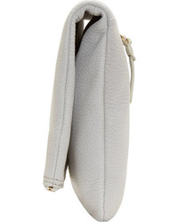 weiße Leder Clutch von MCQ