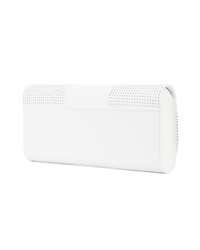 weiße Leder Clutch von Perrin Paris