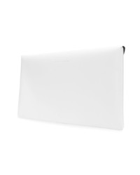 weiße Leder Clutch von MM6 MAISON MARGIELA