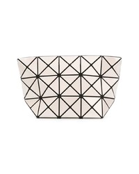 weiße Leder Clutch von Bao Bao Issey Miyake