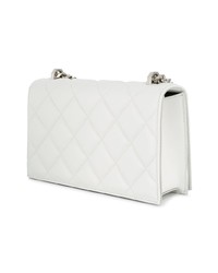 weiße Leder Clutch von Alexander McQueen