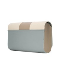 weiße Leder Clutch von Perrin Paris