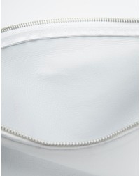 weiße Leder Clutch von American Apparel