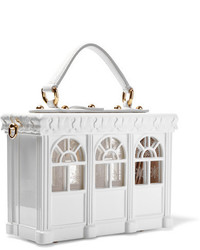 weiße Leder Clutch von Dolce & Gabbana