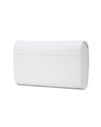 weiße Leder Clutch von Perrin Paris