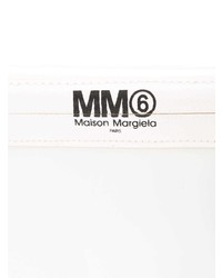 weiße Leder Clutch von MM6 MAISON MARGIELA