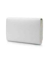 weiße Leder Clutch von Versace