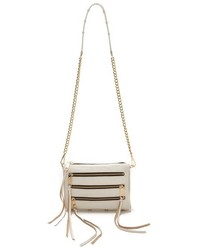 weiße Leder Clutch von Rebecca Minkoff