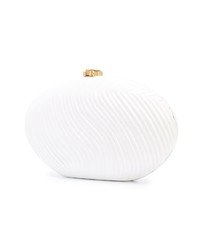 weiße Leder Clutch von Rocio