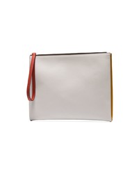 weiße Leder Clutch von Marni