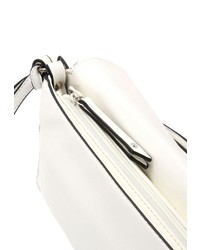 weiße Leder Clutch von SURI FREY