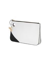 weiße Leder Clutch von JW Anderson