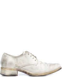 weiße Leder Derby Schuhe von A Diciannoveventitre