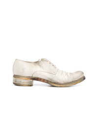 weiße Leder Derby Schuhe von A Diciannoveventitre