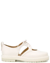 weiße Leder Derby Schuhe von Aalto