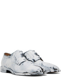 weiße Leder Derby Schuhe von Maison Margiela
