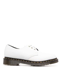 weiße Leder Derby Schuhe von Dr. Martens