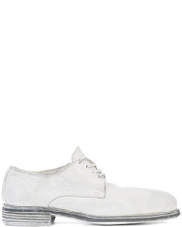 weiße Leder Derby Schuhe von Guidi