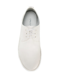 weiße Leder Derby Schuhe von Marsèll