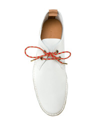 weiße Leder Derby Schuhe von Marc Jacobs