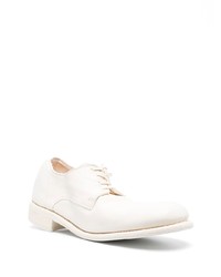 weiße Leder Derby Schuhe von Guidi