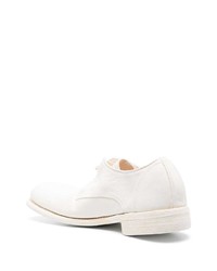 weiße Leder Derby Schuhe von Guidi