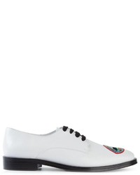 weiße Leder Derby Schuhe von Markus Lupfer