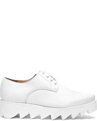 weiße Leder Derby Schuhe von Swear