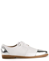 weiße Leder Derby Schuhe von Thakoon