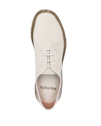 weiße Leder Derby Schuhe von Premiata