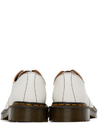 weiße Leder Derby Schuhe von Comme des Garcons Homme Deux