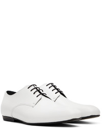 weiße Leder Derby Schuhe von Dries Van Noten