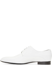 weiße Leder Derby Schuhe von Jil Sander